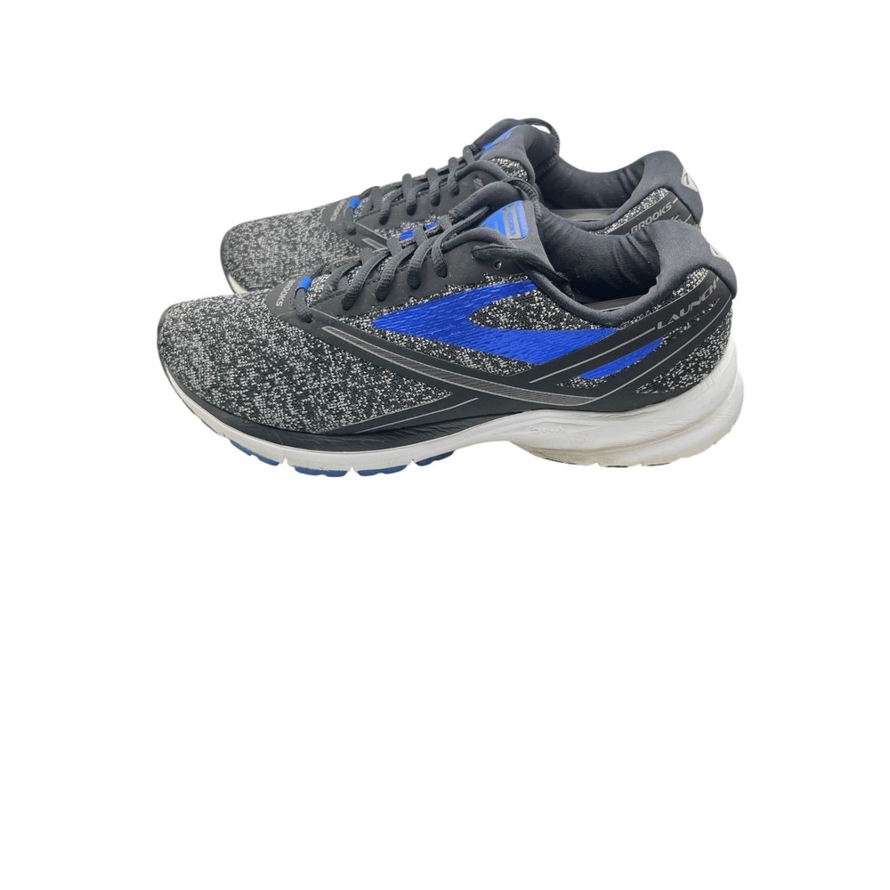Brooks Men SZ 10.5 D Launch 4 Running Shoes Black/Electric Blue-944